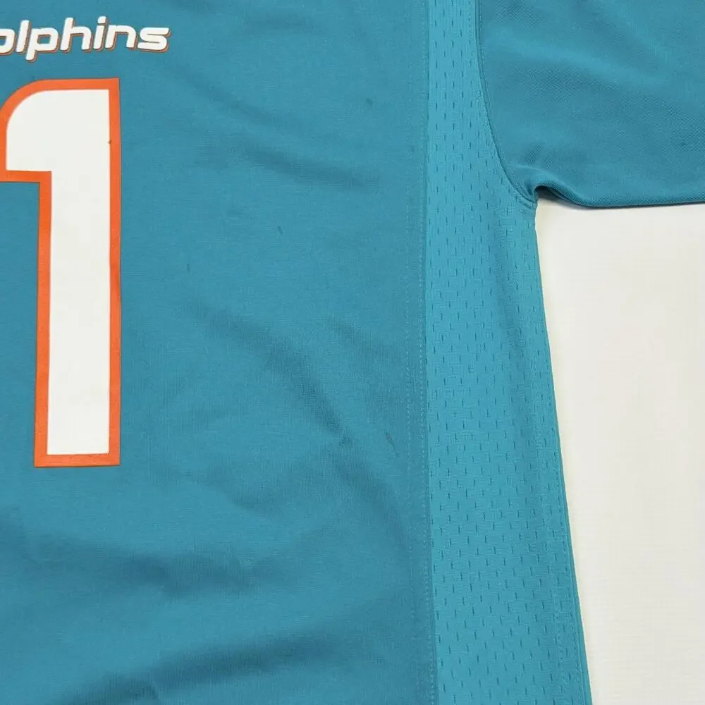 Miami Dolphins Jersey Boys XL Blue NFL Football Nike Tagovailoa 1 On Field